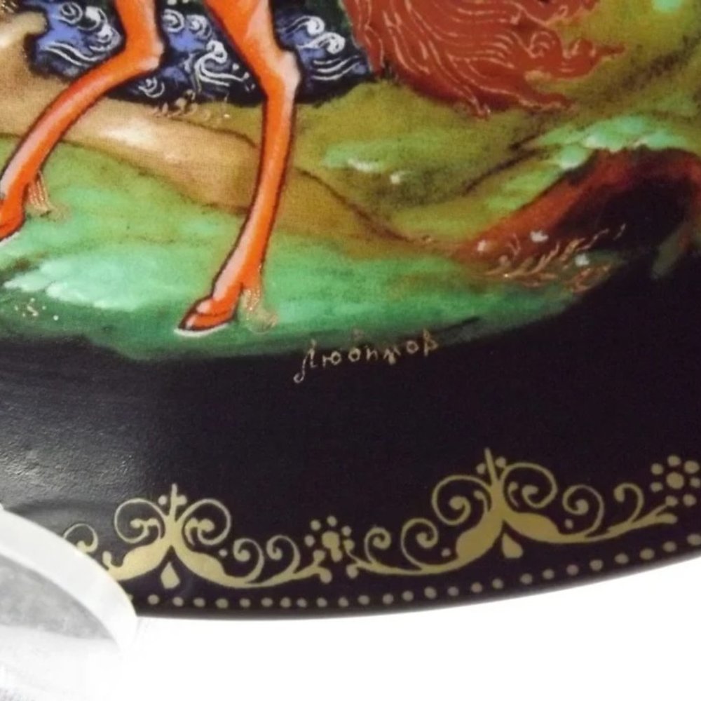 Russian Legends Ludmila, Bradford Exchange Porcelain Art Décor Plate, 1988 - Picture 3 of 9